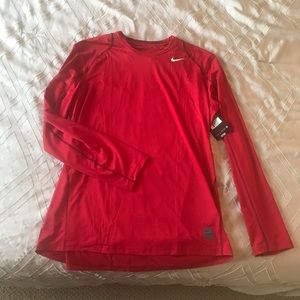 Men’s Nike Pro - Red Long Sleeve